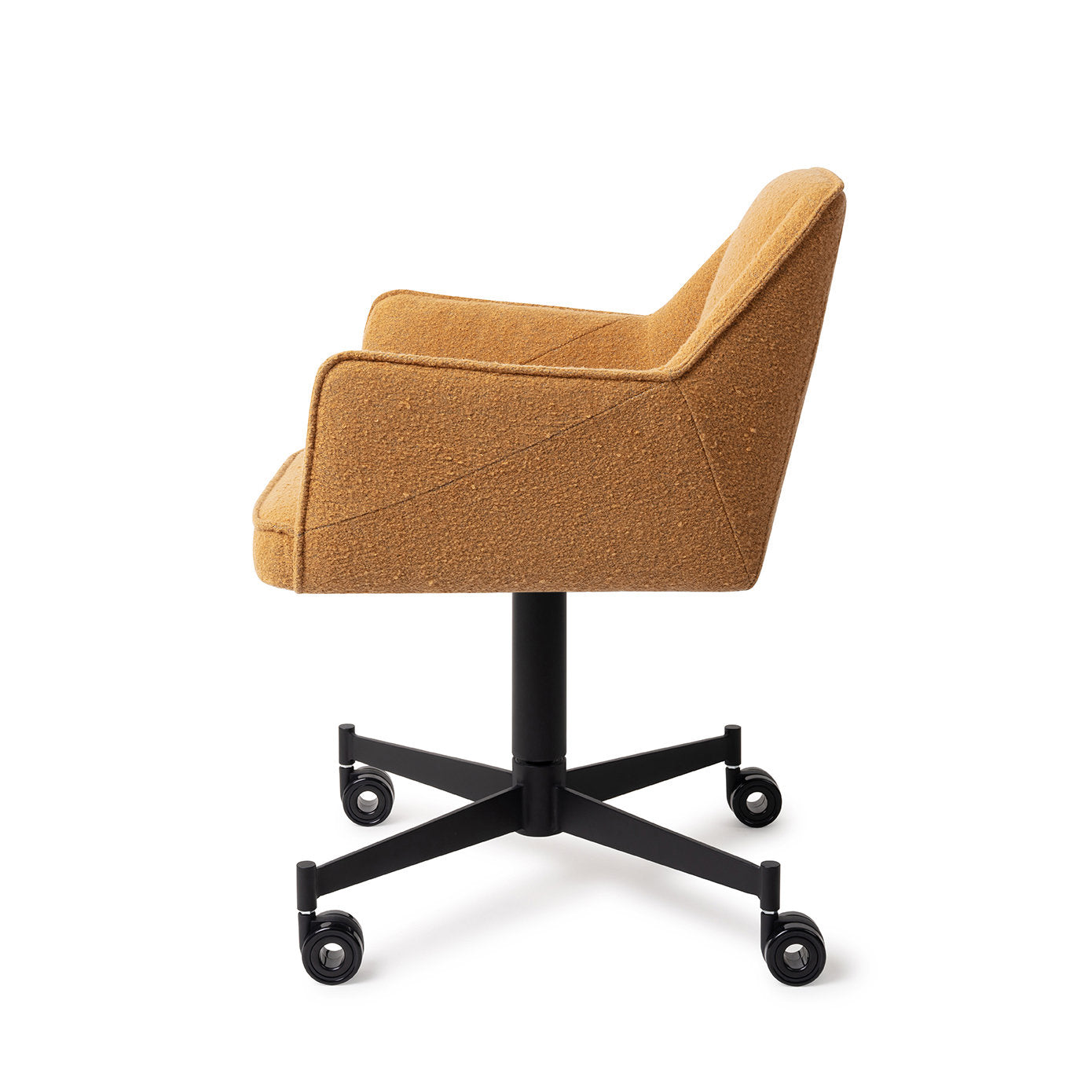 Tome Dining Chair Masai Giraffe Caster Black