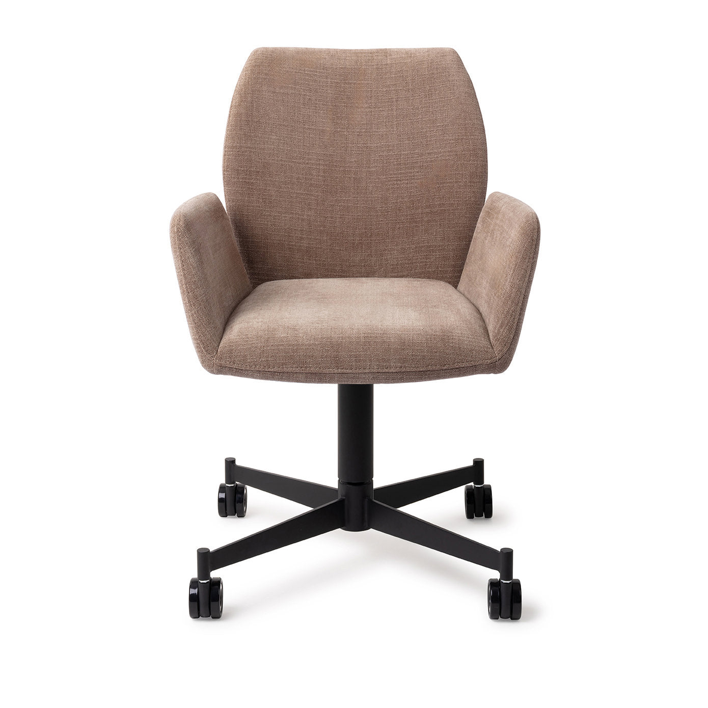 Misaki Dining Chair Mocha Mist Caster Black