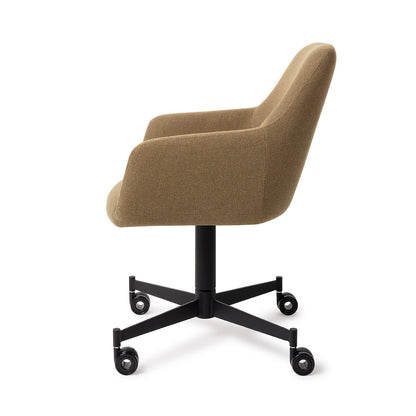 Hiroo Dining Chair Willow Caster Black