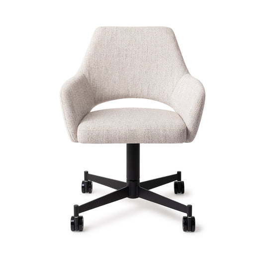 Yanai Dining Chair Pigeon Caster Black