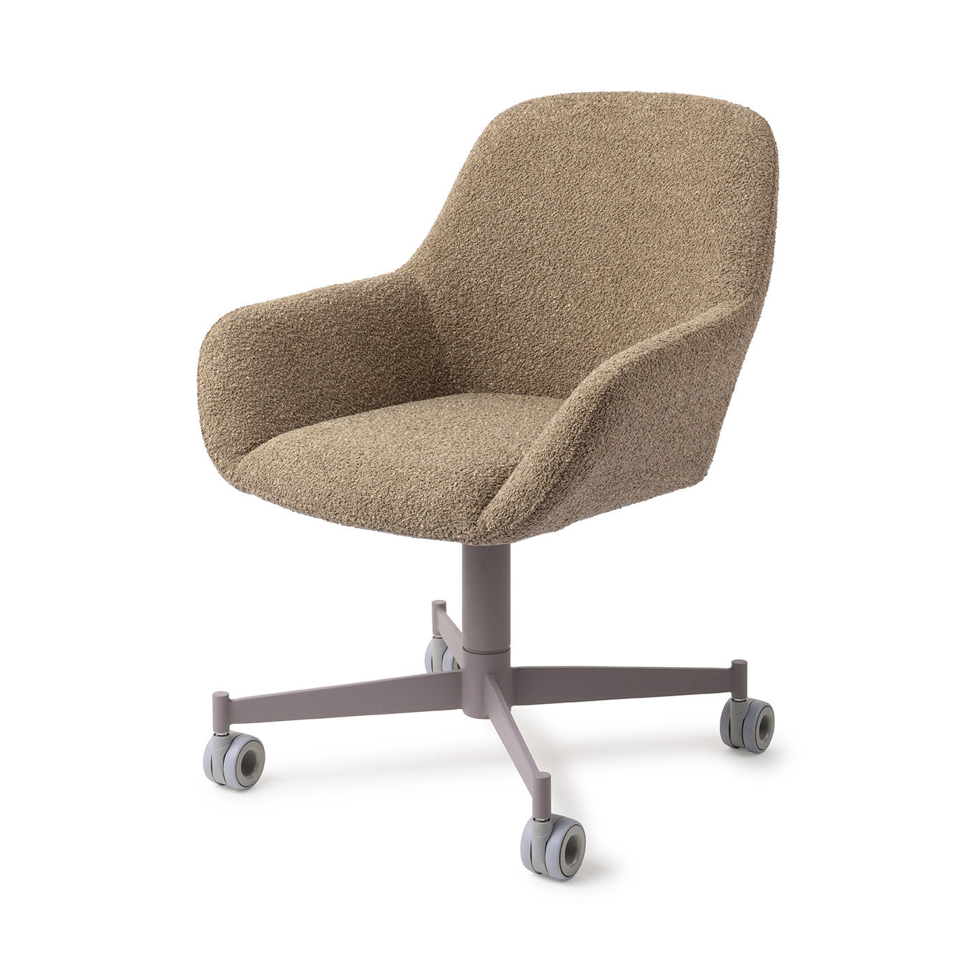 Kushi Dining Chair Moss Meadow Caster Grey