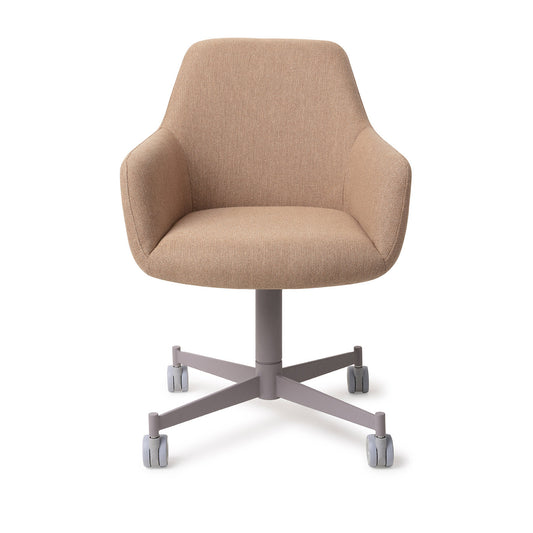 Hiroo Dining Chair Whisper Wheat Caster Grey