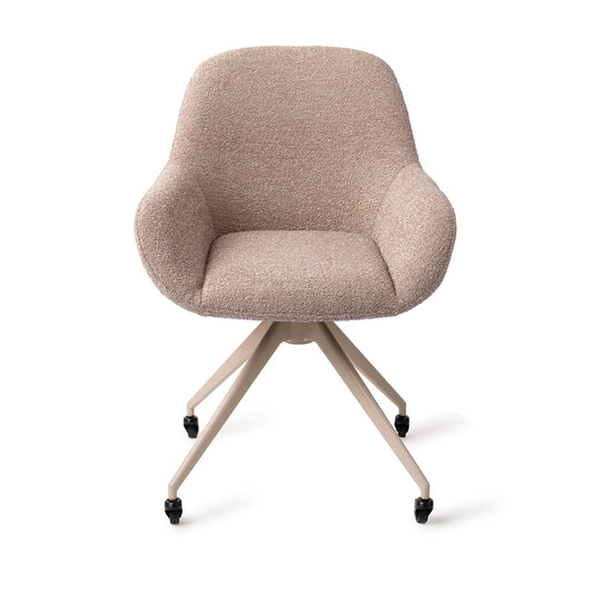 Kushi Dining Chair Stone Haze Glide Beige