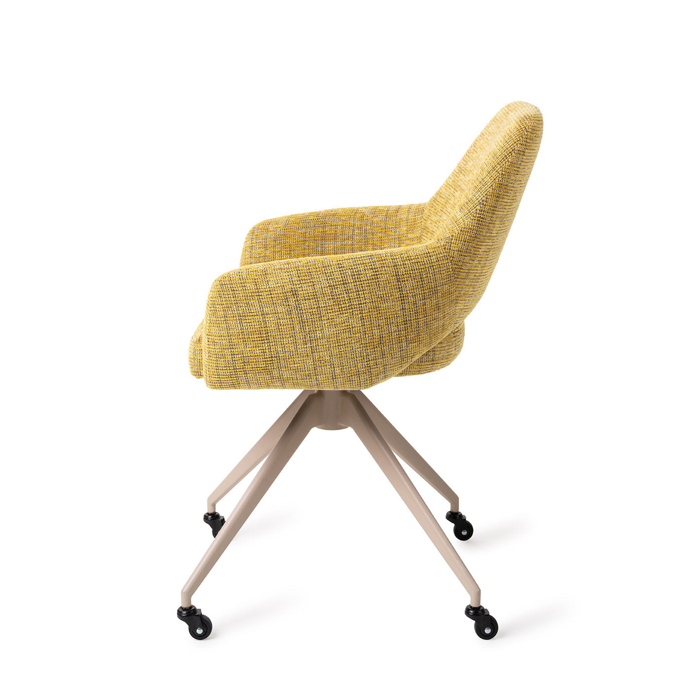 Yanai Dining Chair Lemon Lines Glide Beige