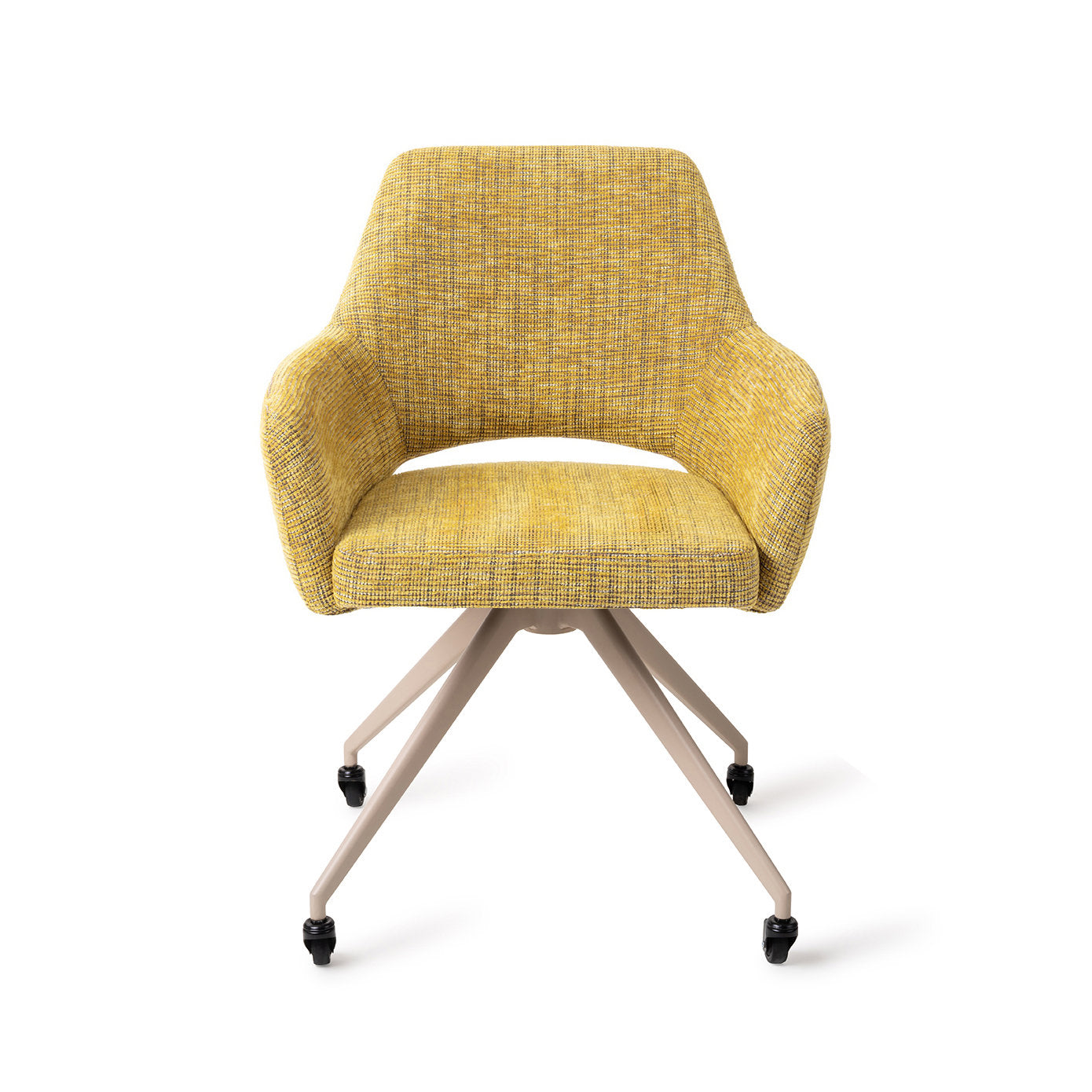 Yanai Dining Chair Lemon Lines Glide Beige