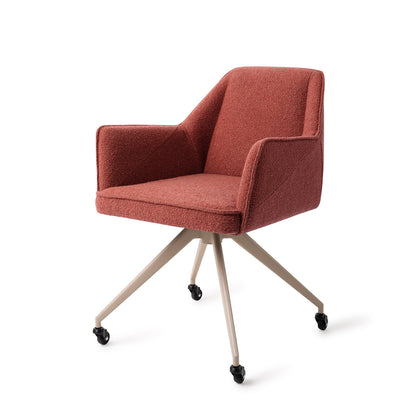 Tome Dining Chair Shabby Saffron Glide Beige