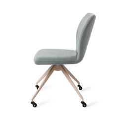 Ikata Dining Chair Breezy Blue Glide Beige