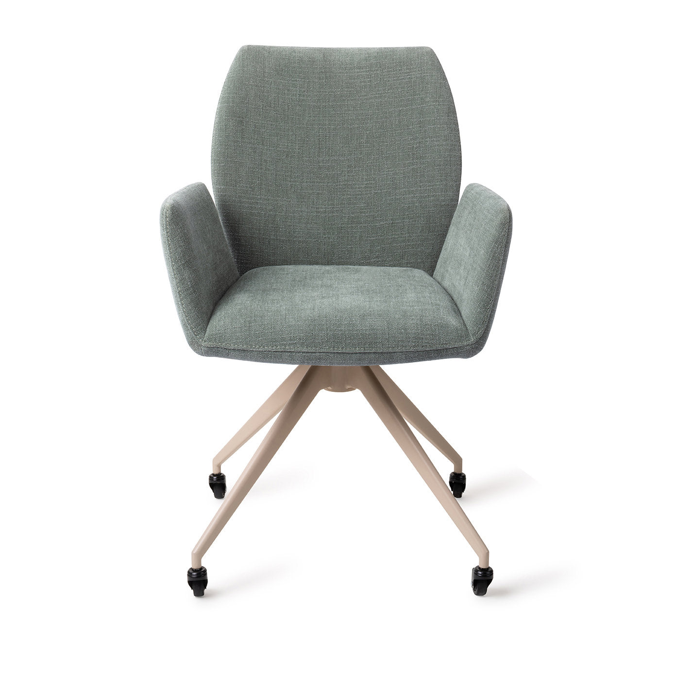 Misaki Dining Chair Breezy Blue Glide Beige