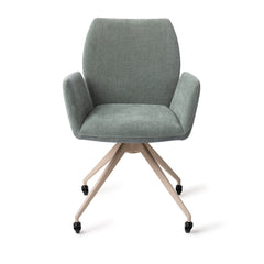 Misaki Dining Chair Breezy Blue Glide Beige