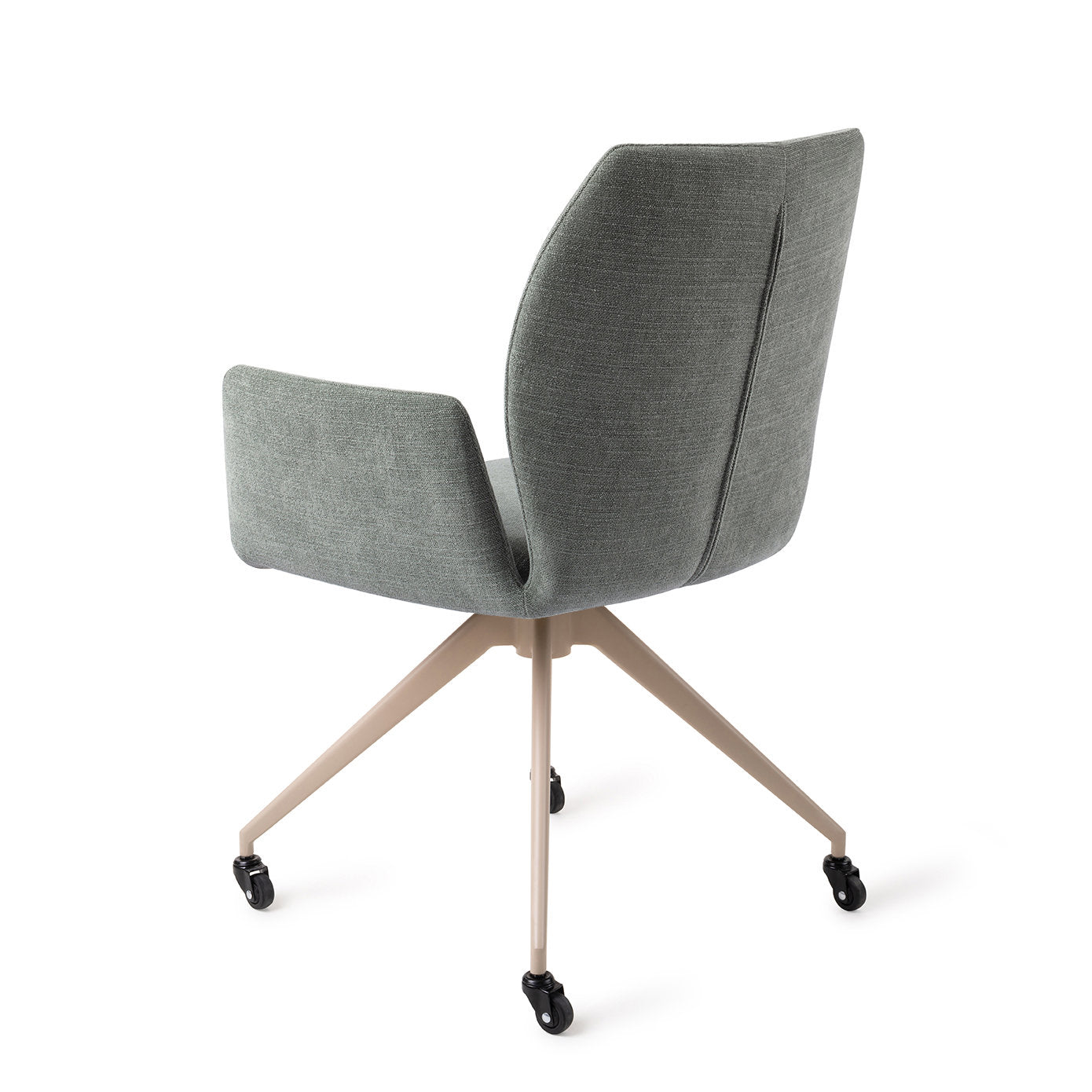 Misaki Dining Chair Breezy Blue Glide Beige