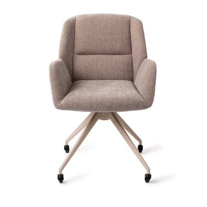 Myoko Dining Chair Greystones Glide Beige