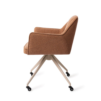 Tome Dining Chair Cinnamon Bun Glide Beige