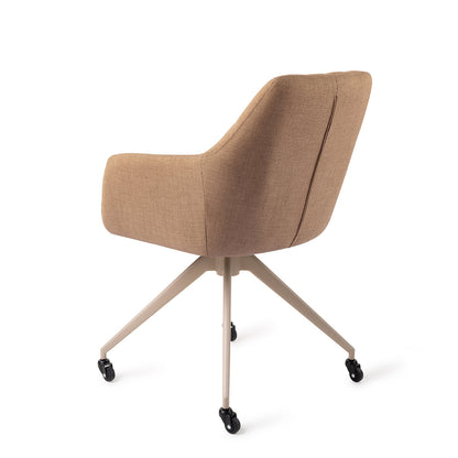 Noto Dining Chair Toasted Toffee Glide Beige