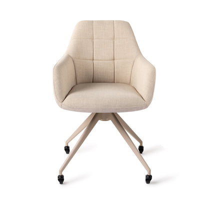 Noto Dining Chair Overnight Oats Glide Beige