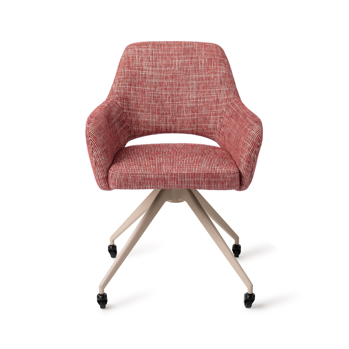 Yanai Dining Chair Berry Bars Glide Beige