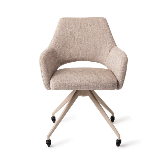 Yanai Dining Chair Biscuit Beach Glide Beige