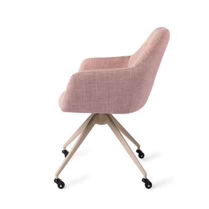 Noto Dining Chair Vintage Rose Glide Beige