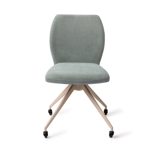 Ikata Dining Chair Breezy Blue Glide Beige