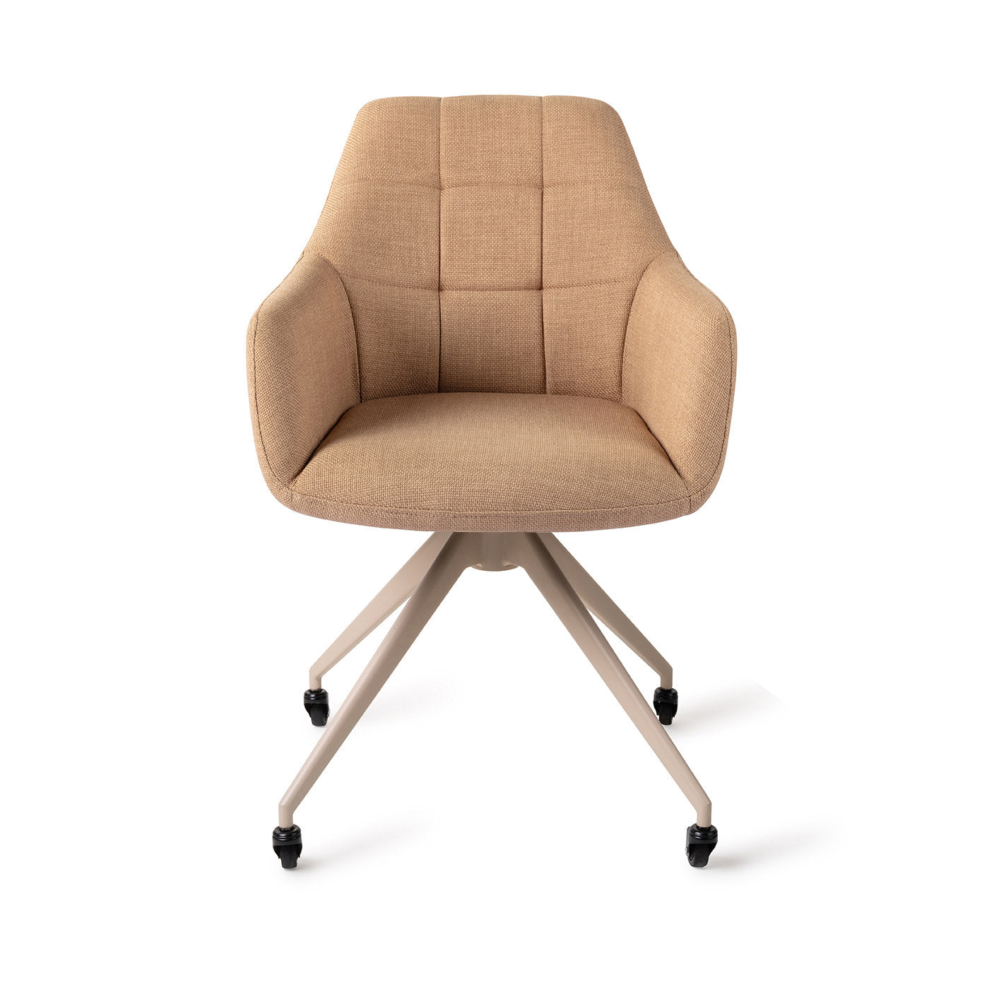 Noto Dining Chair Toasted Toffee Glide Beige