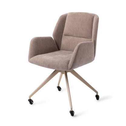 Myoko Dining Chair Greystones Glide Beige