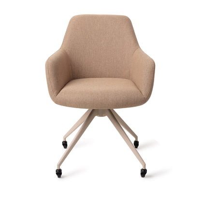 Hiroo Dining Chair Whisper Wheat Glide Beige