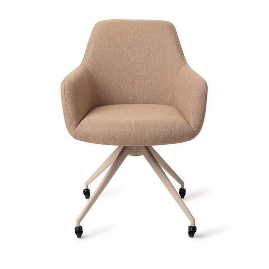 Hiroo Dining Chair Whisper Wheat Glide Beige