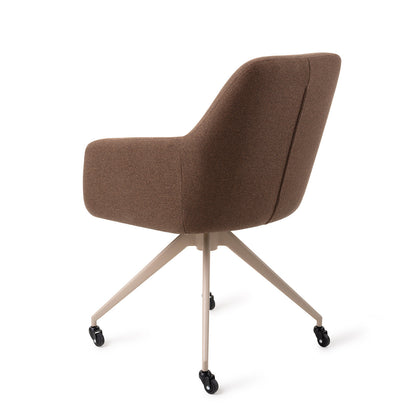 Hiroo Dining Chair Rustic Rye Glide Beige