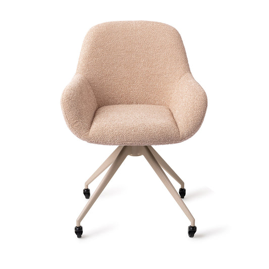 Kushi Dining Chair Flax Relax Glide Beige
