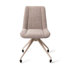 Umedo Dining Chair Grainy Greige Glide Beige