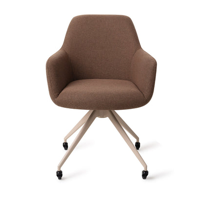 Hiroo Dining Chair Rustic Rye Glide Beige