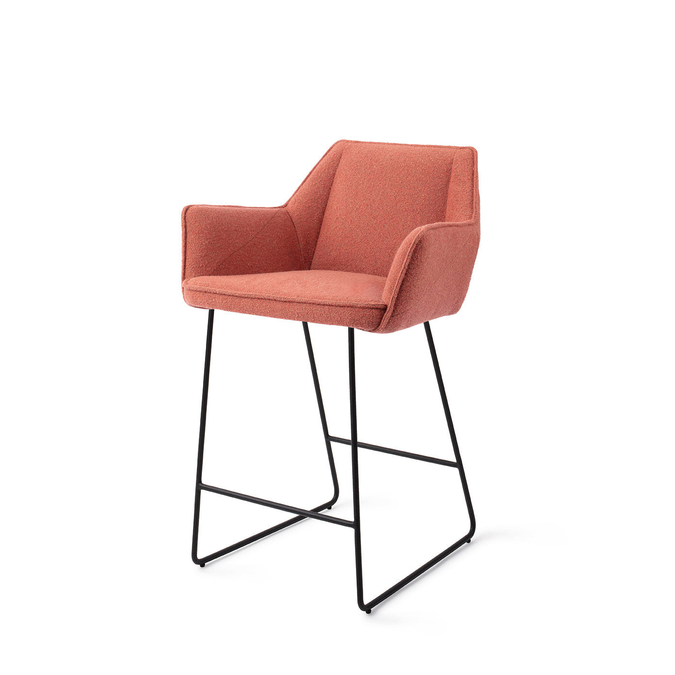 Tome Bar Chair Shabby Saffron Slide Black (Metal)