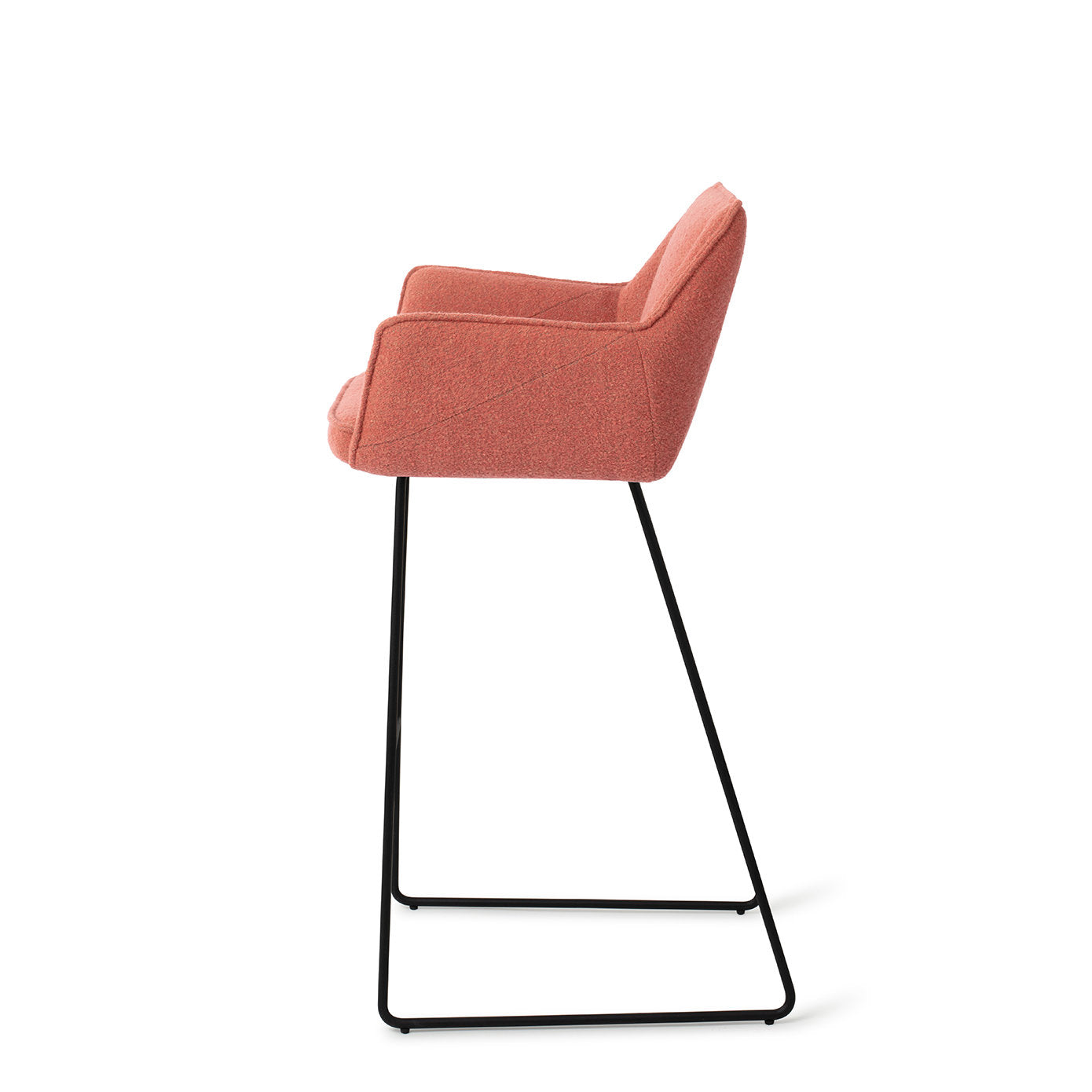 Tome Bar Chair Shabby Saffron Slide Black (Metal)