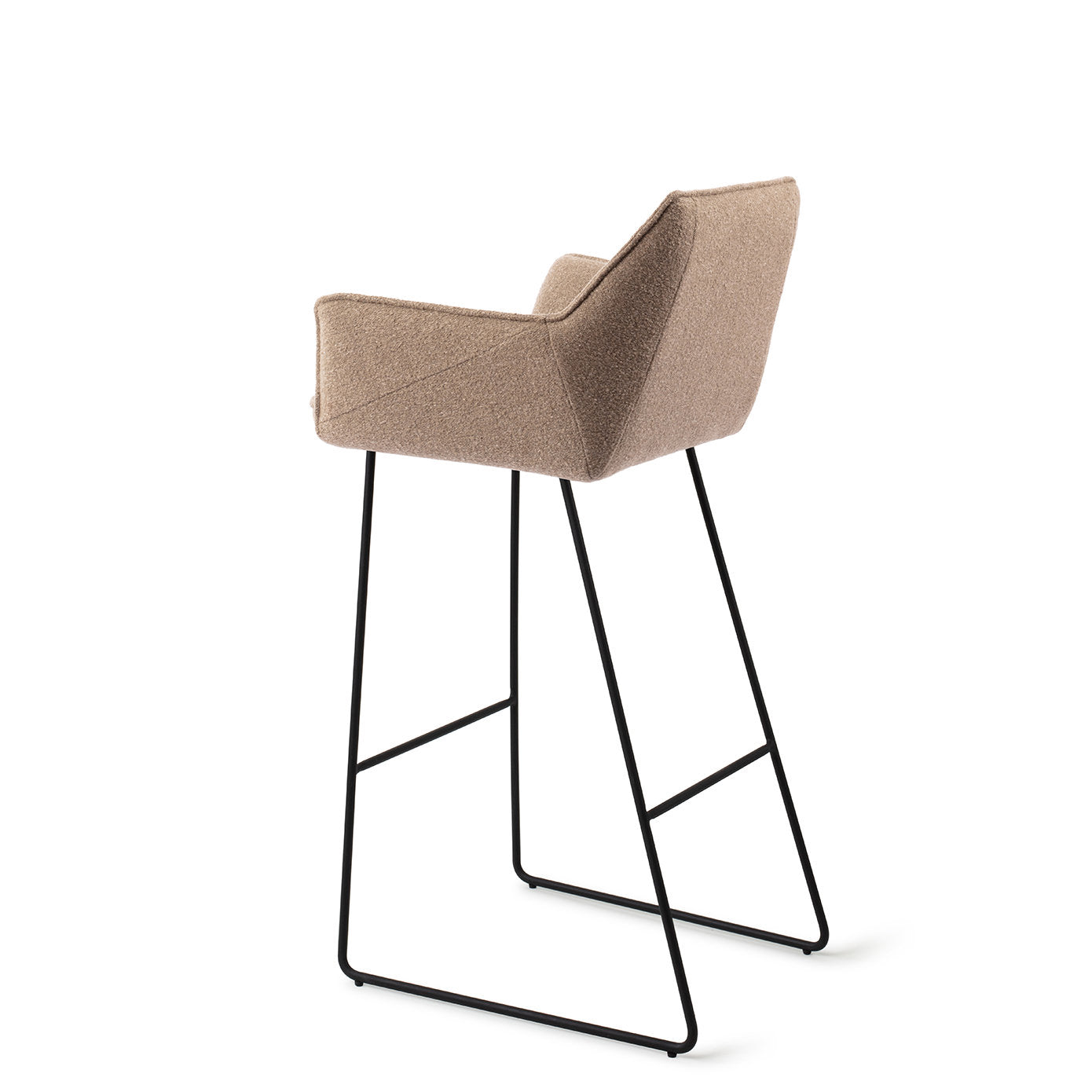 Tome Bar Chair Great Greige Slide Black (Metal)