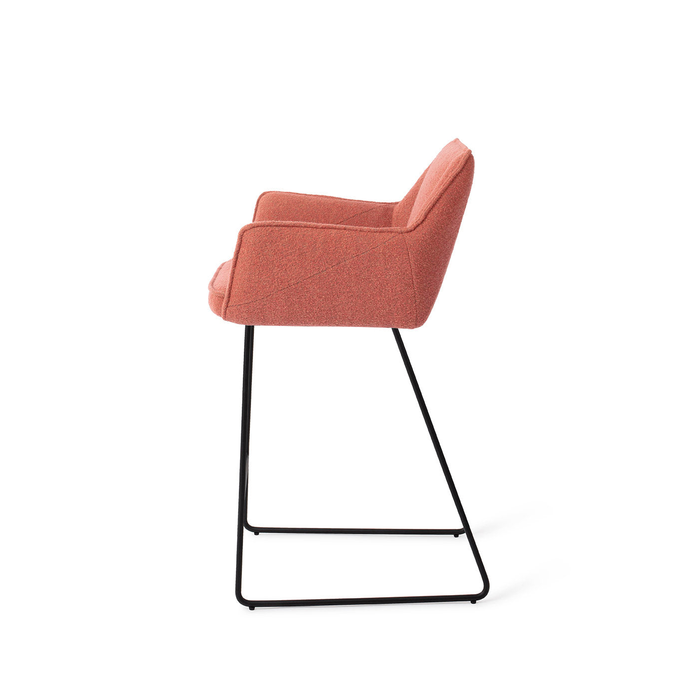 Tome Bar Chair Shabby Saffron Slide Black (Metal)