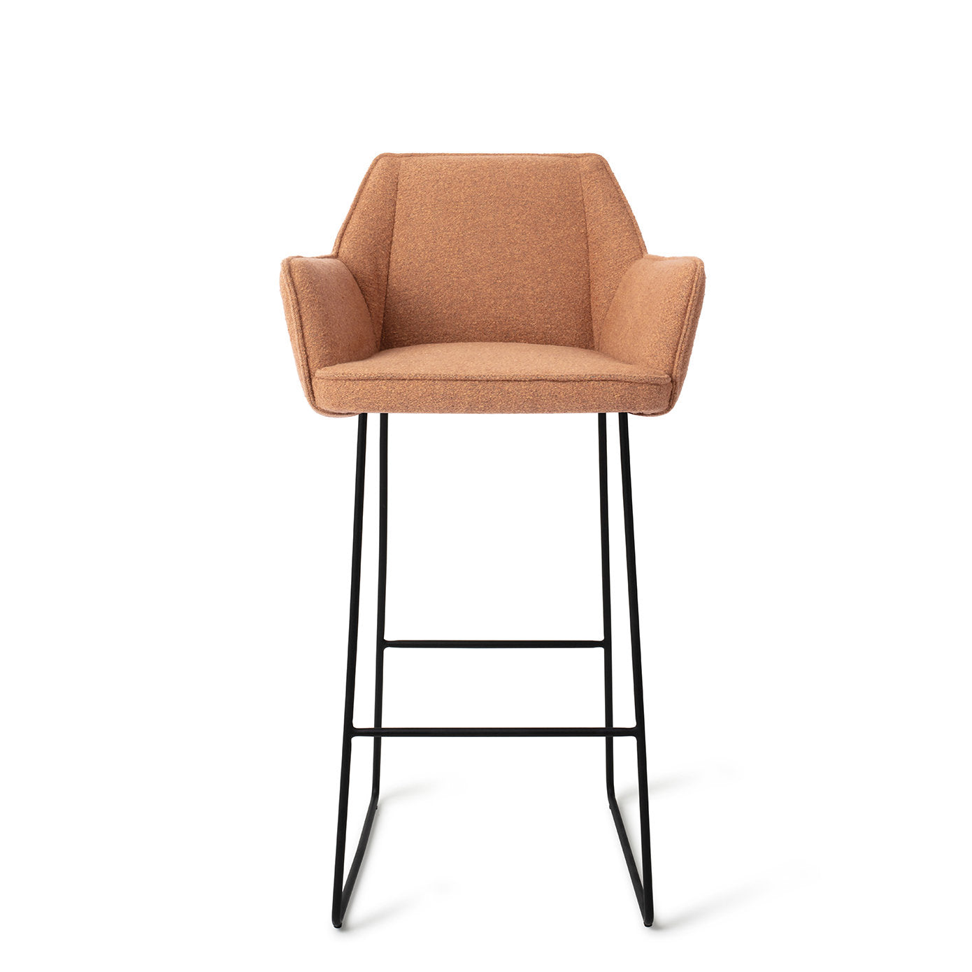 Tome Bar Chair Cinnamon Bun Slide Black (Metal)