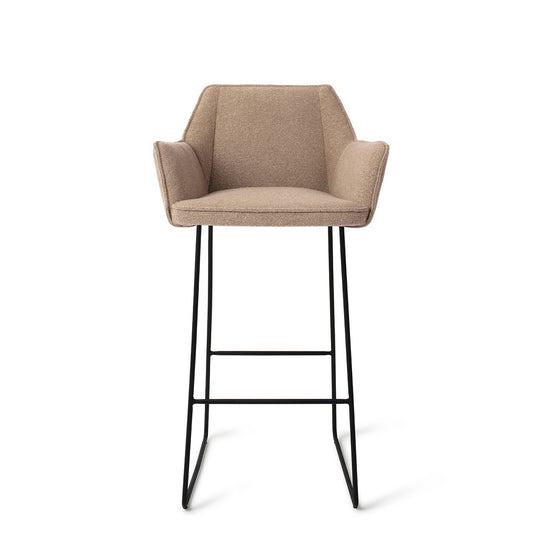 Tome Bar Chair Great Greige Slide Black (Metal)