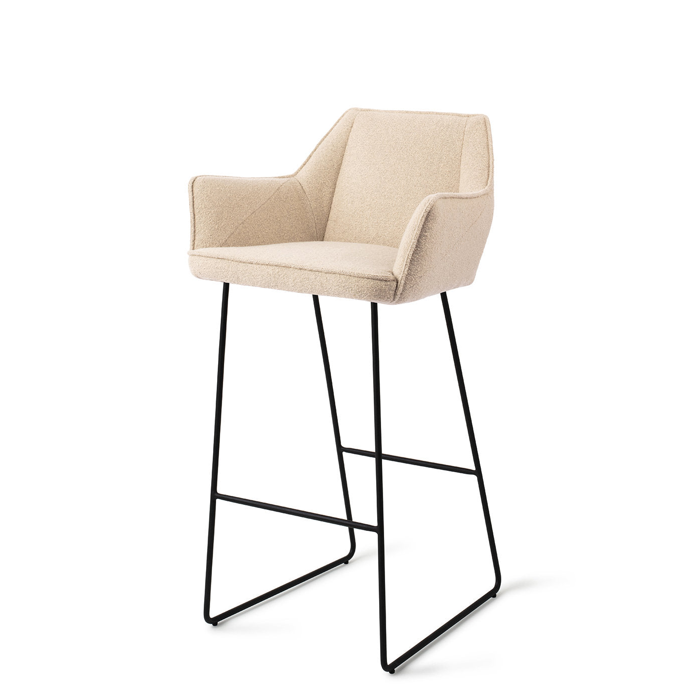 Tome Bar Chair Masai Giraffe Slide Black (Metal)