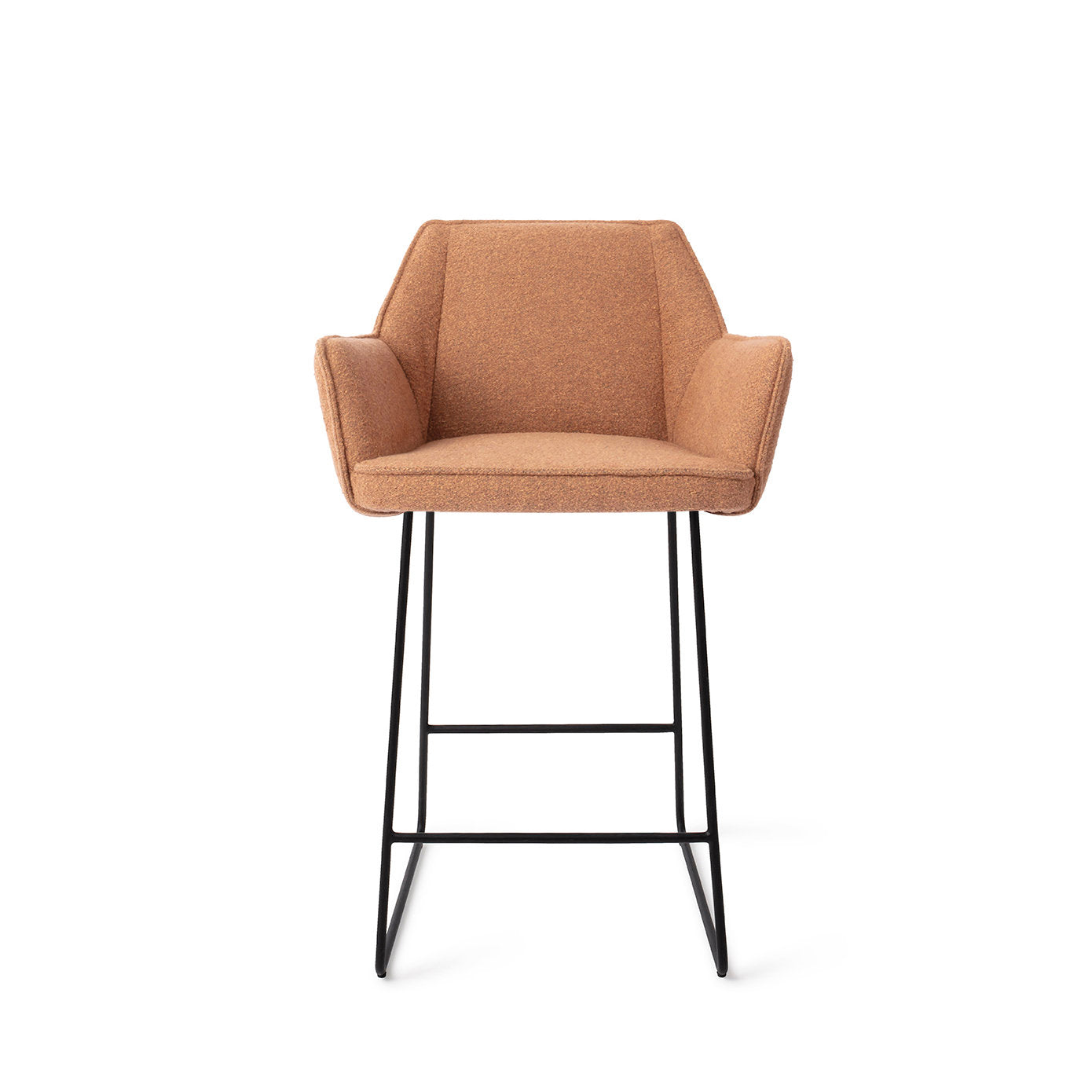 Tome Bar Chair Cinnamon Bun Slide Black (Metal)