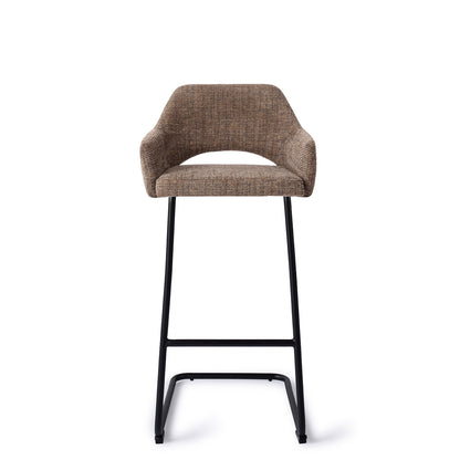 Yanai Bar Chair Checked Chestnut Arch Bar (75 cm)