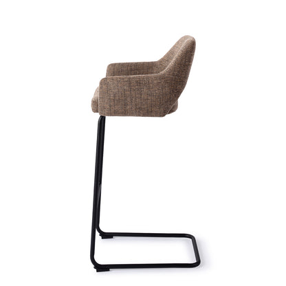 Yanai Bar Chair Checked Chestnut Arch Bar (75 cm)