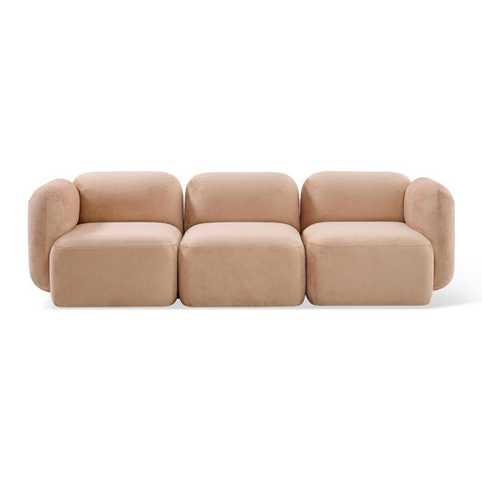 Yoshimi Sofa Pink Poise Corner L + Middle + Corner R