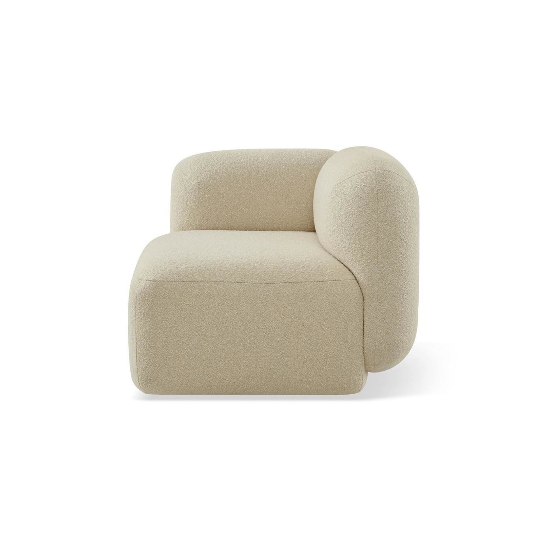 Yoshimi Sofa Cloudy Cream Corner L + Middle + Corner R + Ottoman