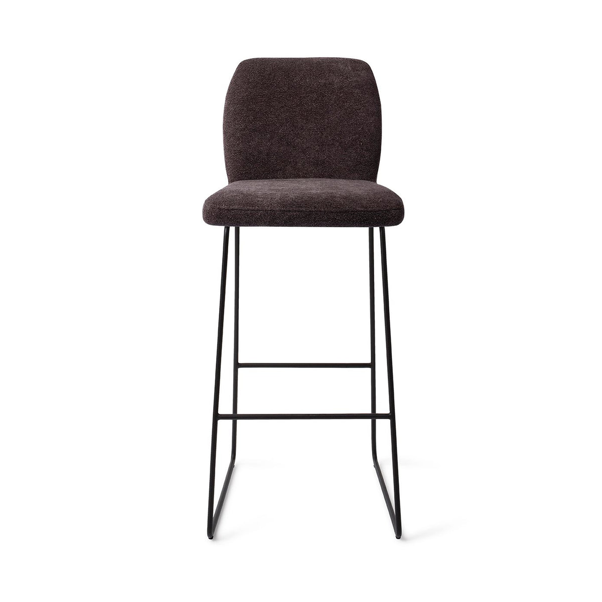Ikata Bar Chair Almost Black Slide Bar (75 cm)