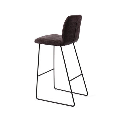 Ikata Bar Chair Almost Black Slide Bar (75 cm)