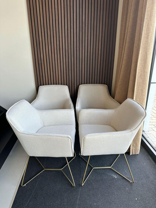 Bundle of 4x Hofu Dining Chair Enoki - Beehive Gold