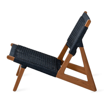 Kuwana Outdoor Accent Chair Indigo Weave  Amber