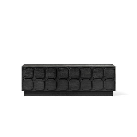 Sirkka TV Stand Black TV Stand 4 Door