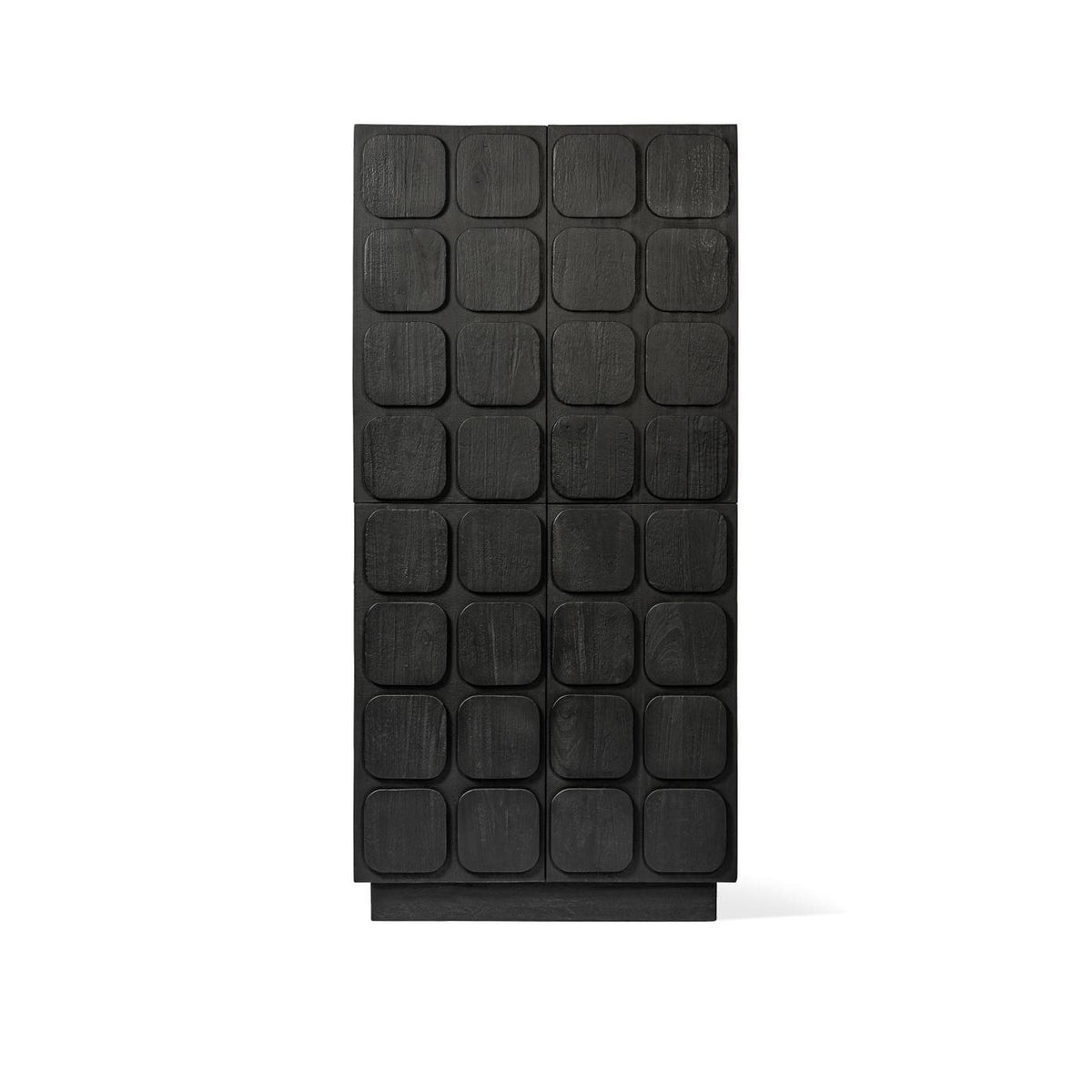 Sirkka Cabinet Black High Cabinet 4 Door