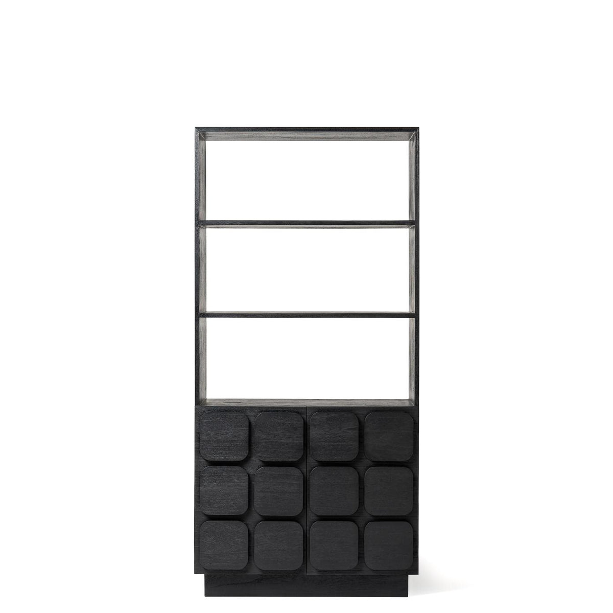Sirkka Cabinet Black High Cabinet 2 Door