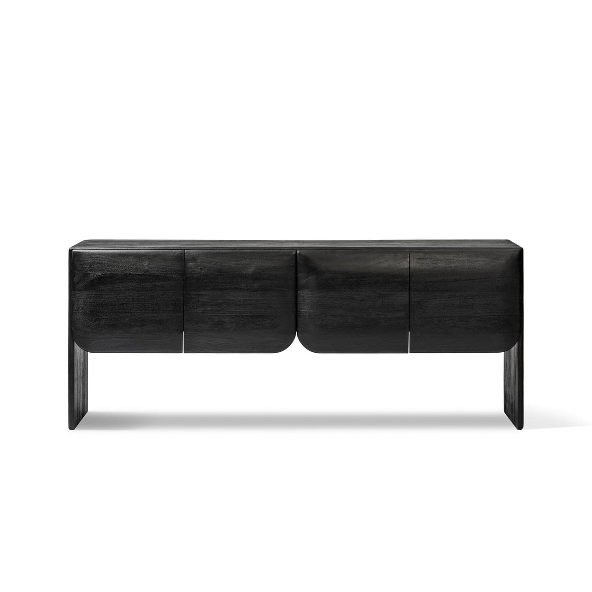 Mehamn Sideboard Black 4 Door Sideboard